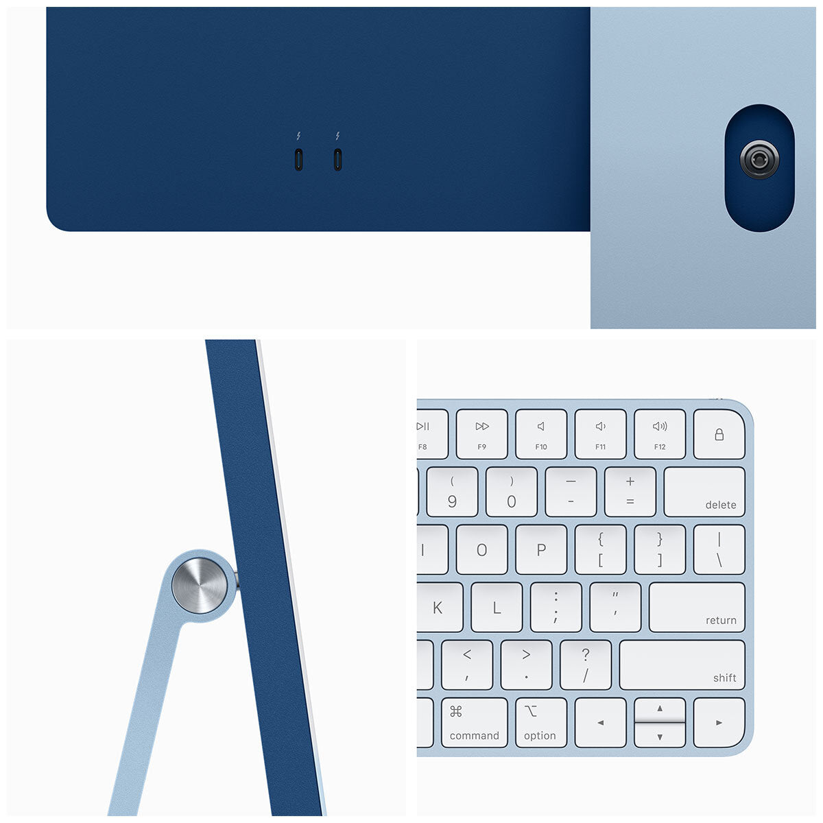 iMac 24 Inch With Retina 4.5K Display M3 Chip 8 Core GPU 256GB Blue - SuperSaverAU - view 3