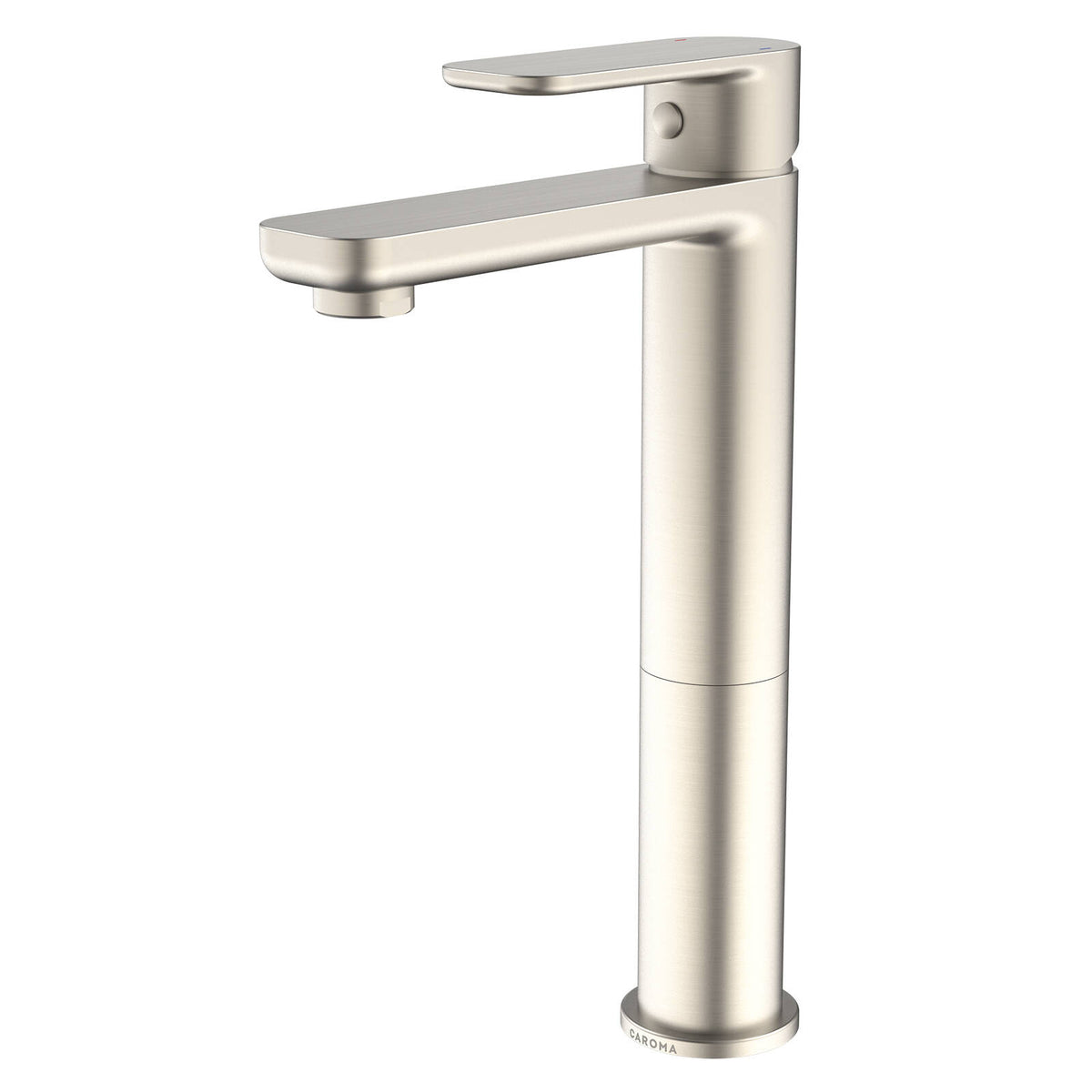 Caroma Luna Tower Basin Mixer, Brushed Nickel Brass, 4.5L/min, WELS 6 Star