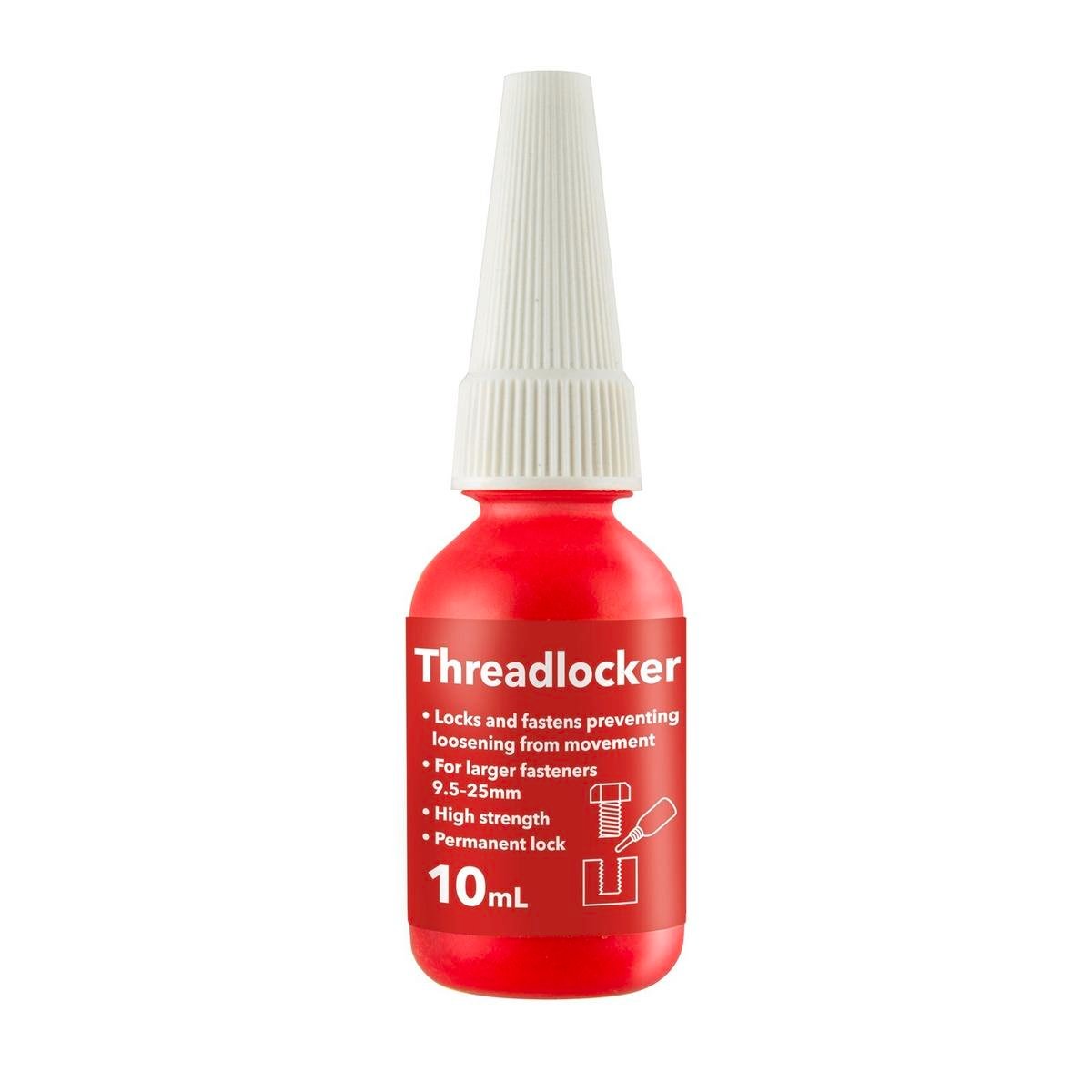 Pinnacle 10ml Red Thread Locker High Strength for Studs & Fasteners