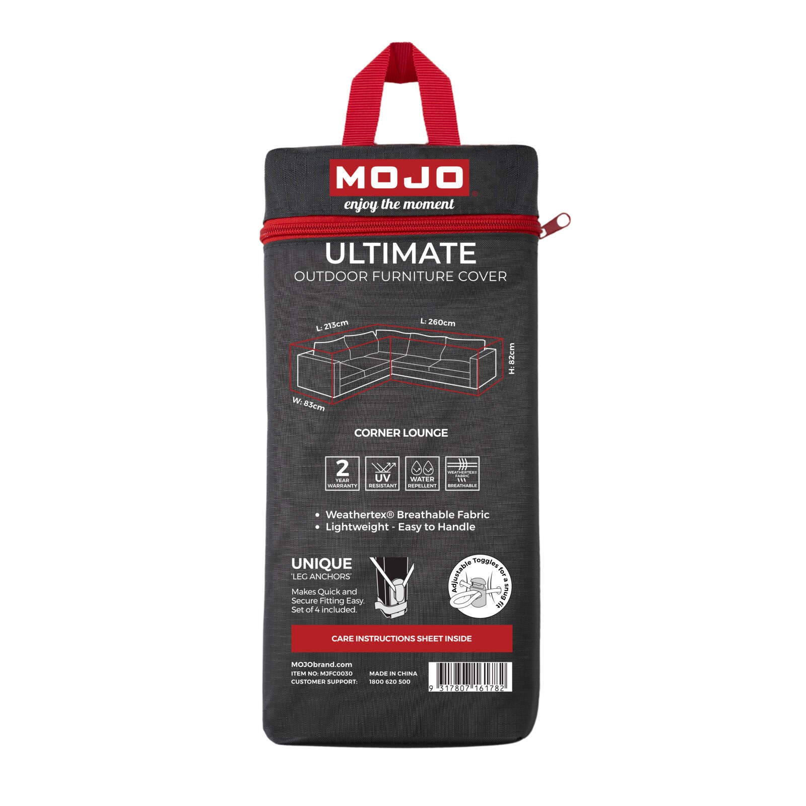 Mojo Ultimate Corner Lounge Outdoor Furniture Cover UV and Weather Resistant
