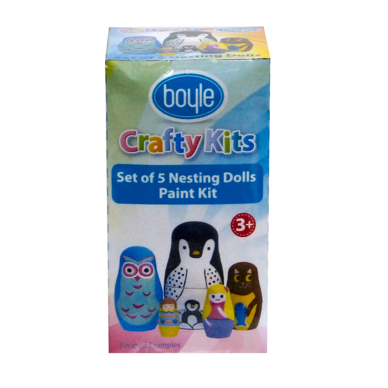 Boyle Nesting Dolls Craft Paint Kit 5 Pack Wood