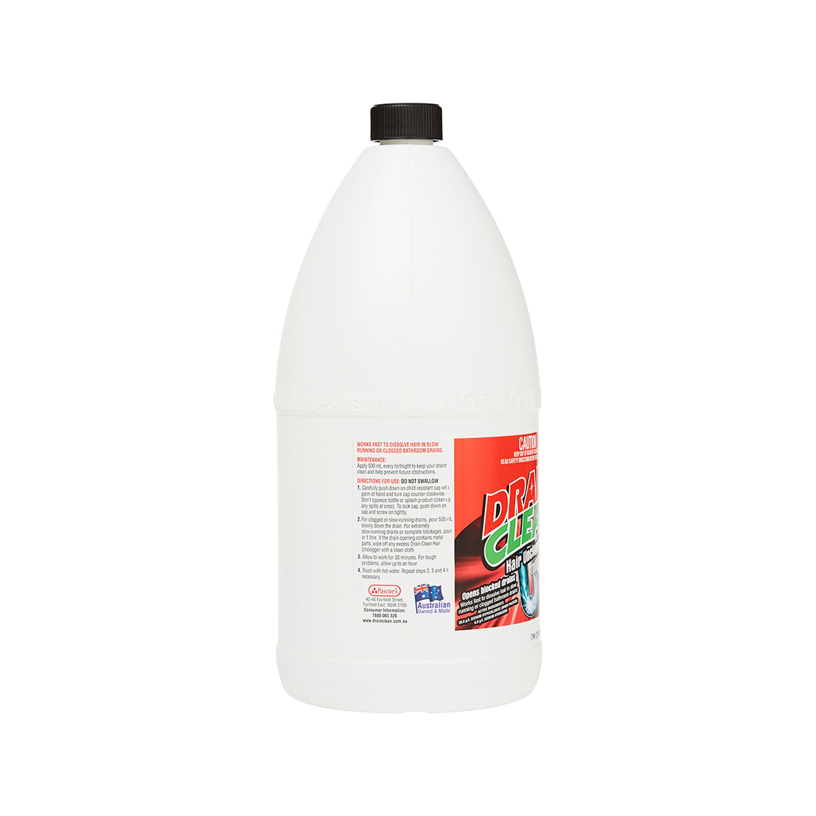 Drain Clean 2L Hair Unclogger - Liquid Drain Cleaner
