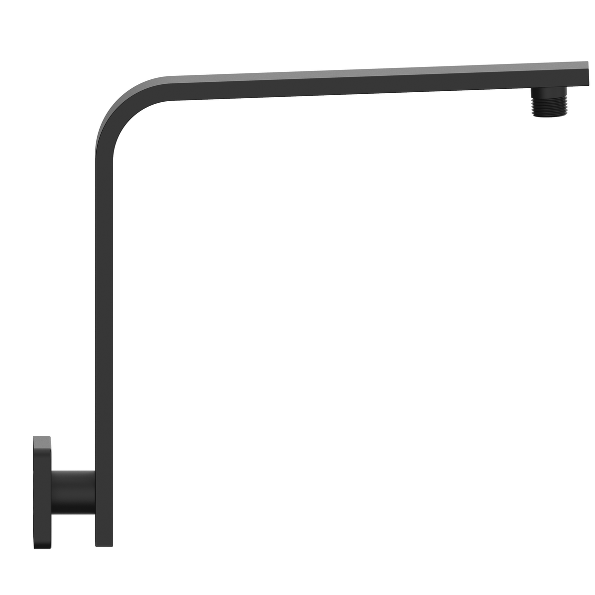 Mondella Black Matte Rococo Curved Shower Arm - 135mm x 180mm x 435mm - Lead-Free Stainless Steel - SuperSaverAU - view 2