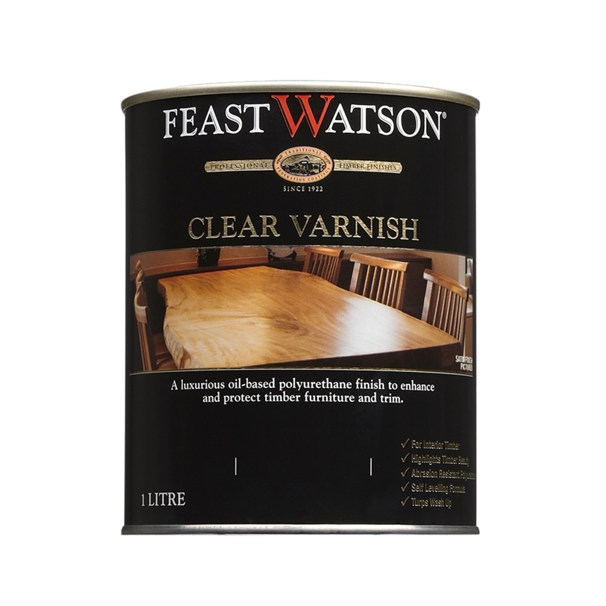 Feast Watson Matt Clear Oil Based Varnish 1L