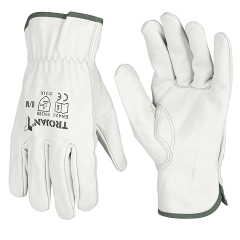 Trojan Medium Key Stone Thumb Leather Gloves