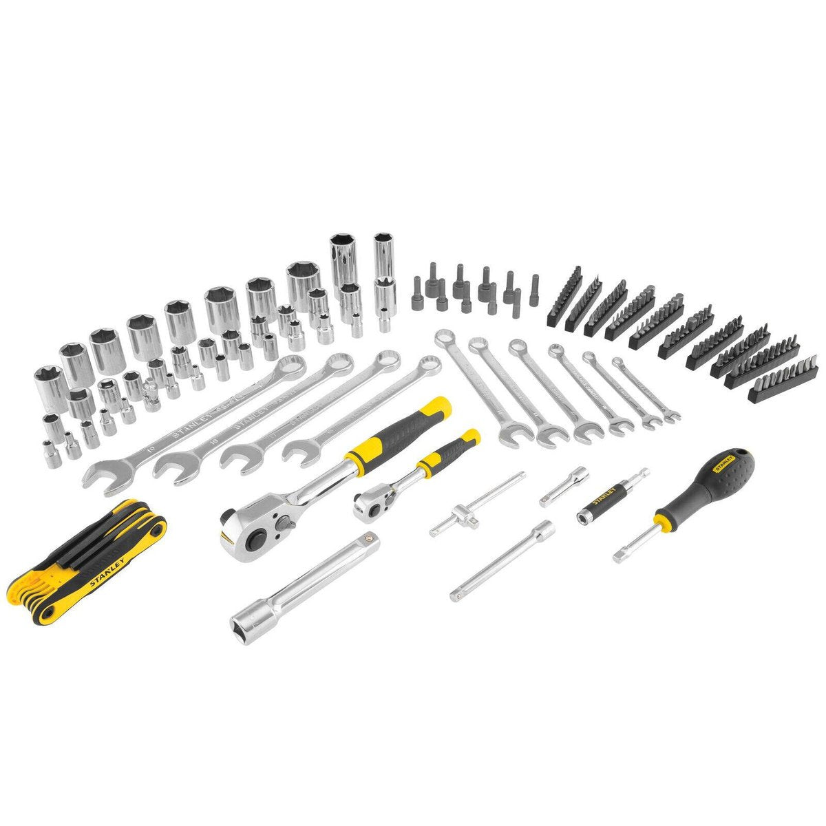 Stanley 175 Piece 1/4" and 1/2" Drive Mechanics Tools Set STMT17380-1