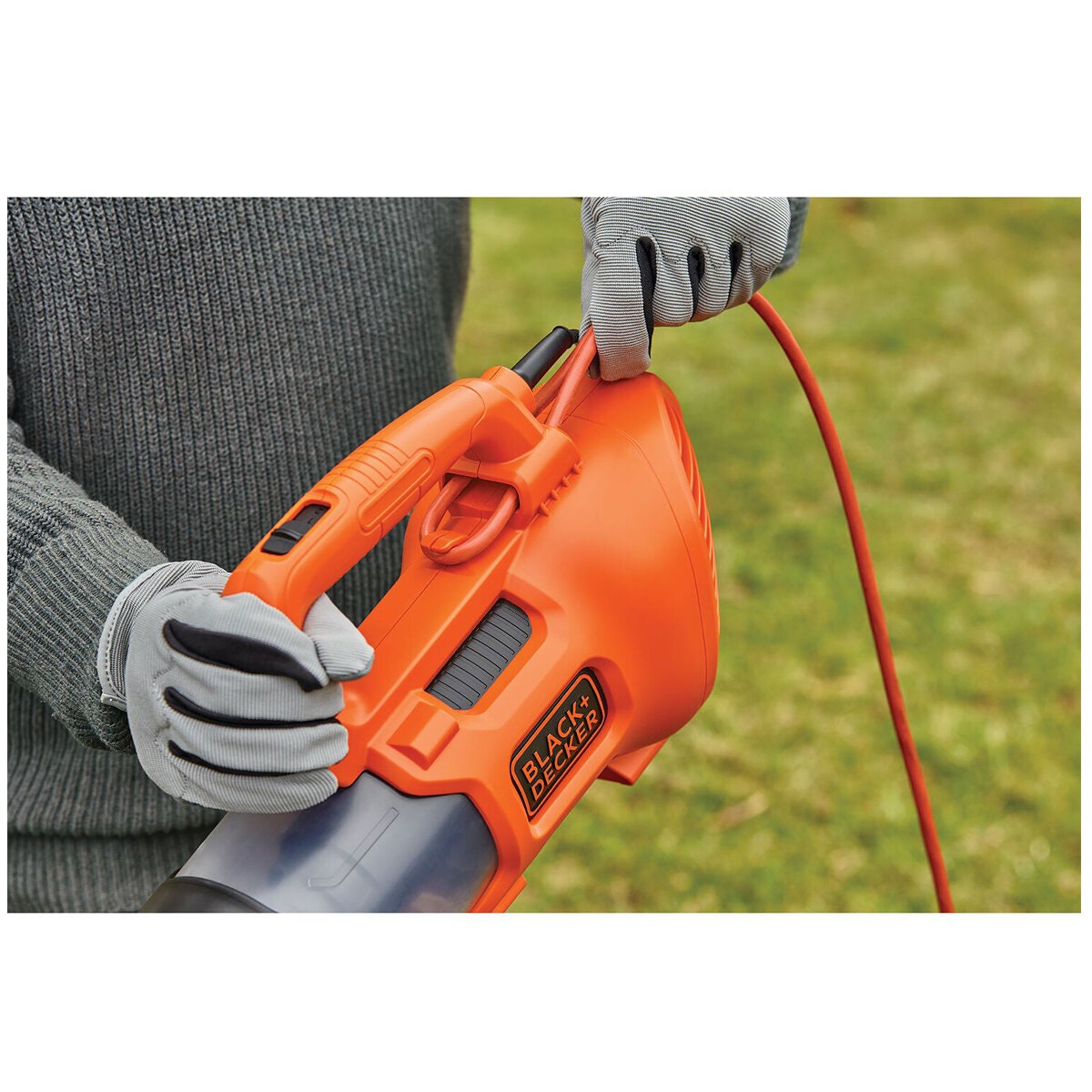 Black & Decker 1850W Axial Blower - Orange Body with Black Blowing Hose, 2 Year Warranty - BEBL185-XE