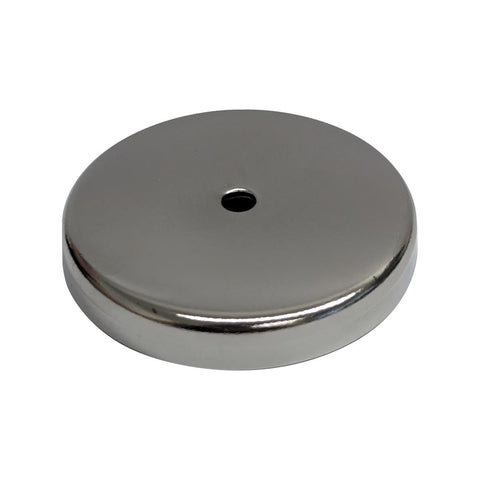Everhang 50mm Chrome Round Base Magnet Ferrite Durable Low Profile - SuperSaverAU - view 1