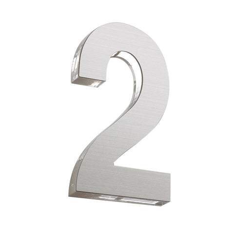 Sandleford Azure House Number 2 - 120mm - Silver Stainless Steel - SuperSaverAU - view 1