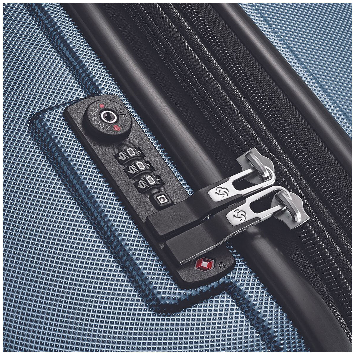 Samsonite Luggage Blue 500x738x330mm, Lightweight Aluminum Handle, Dual Sided - SuperSaverAU - view 5