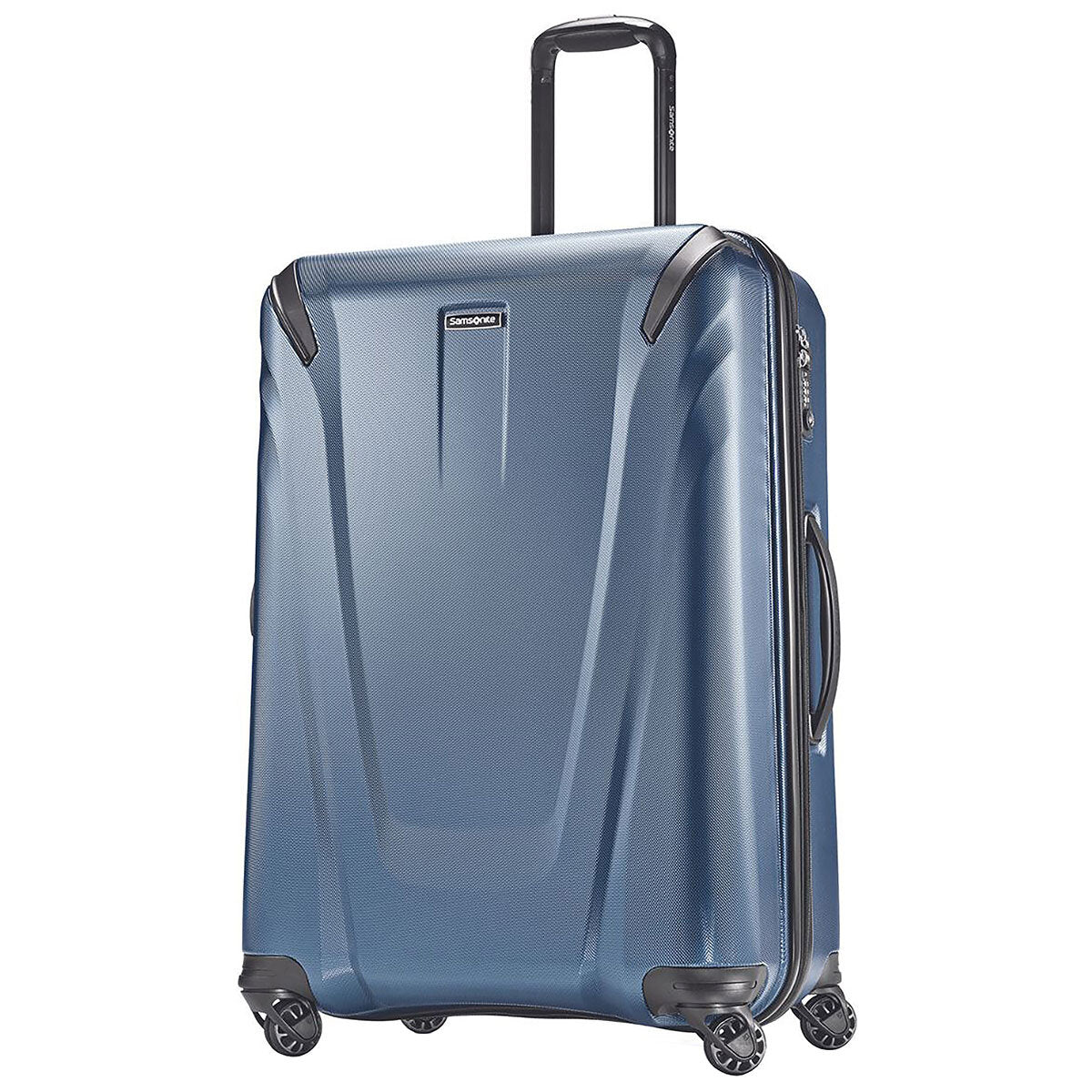 Samsonite Luggage Blue 500x738x330mm, Lightweight Aluminum Handle, Dual Sided - SuperSaverAU - view 2