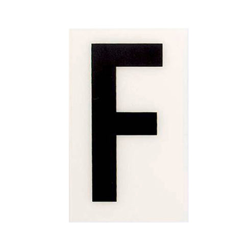 Sandleford 60mm White Self Adhesive House Letter F, Gloss Weather Resistant Polycarbonate
