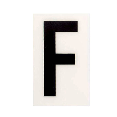 Sandleford Self Adhesive House Letter F - 60mm - White - Durable Polycarbonate - SuperSaverAU - view 1