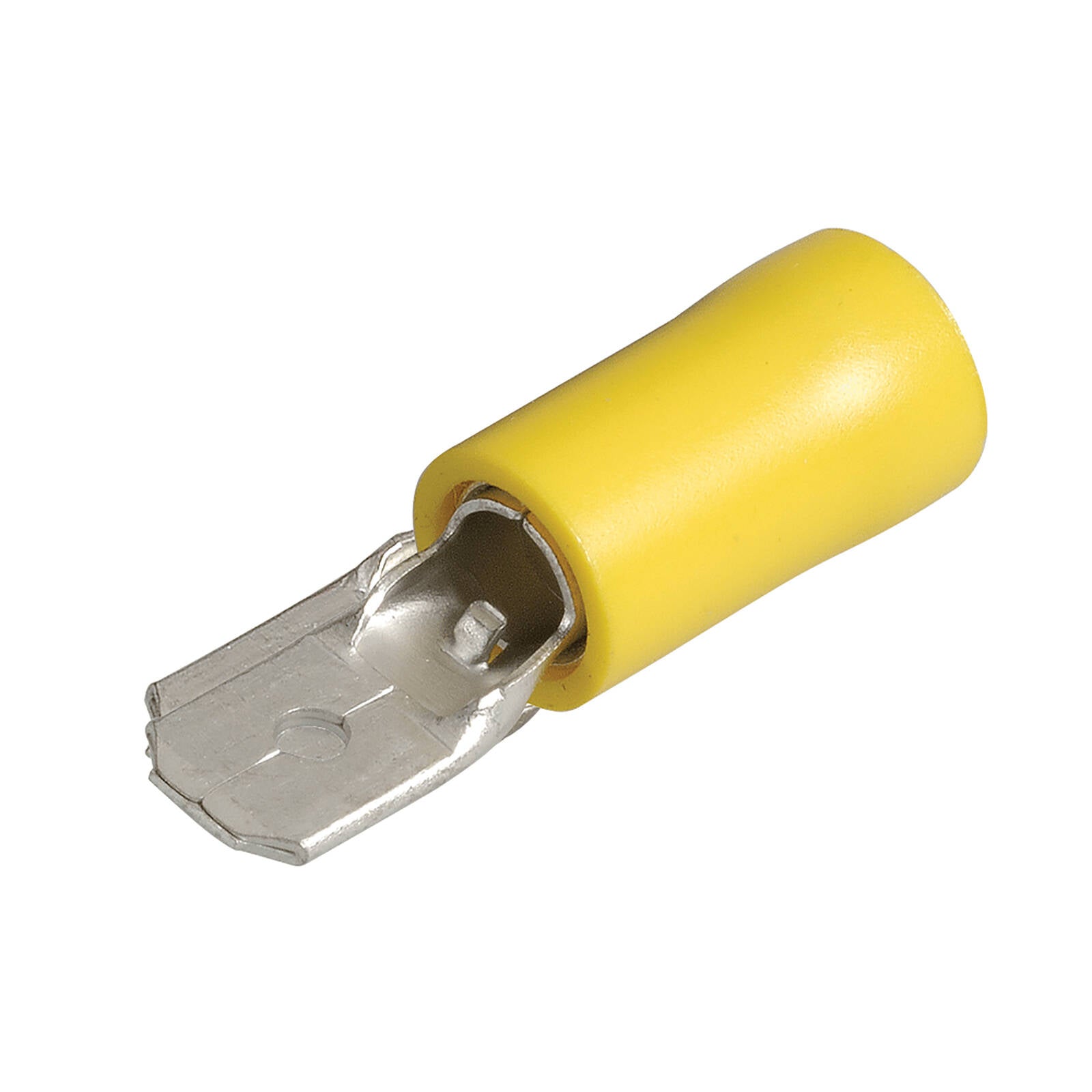 Narva 5-6mm Yellow Insulated Flared Vinyl Male Blade Terminal 6.3mm - 11 Pack