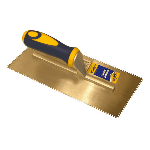 QEP V-Notch Adhesive Carpet Trowel 2.4mm Carbon Steel Polymer Handle
