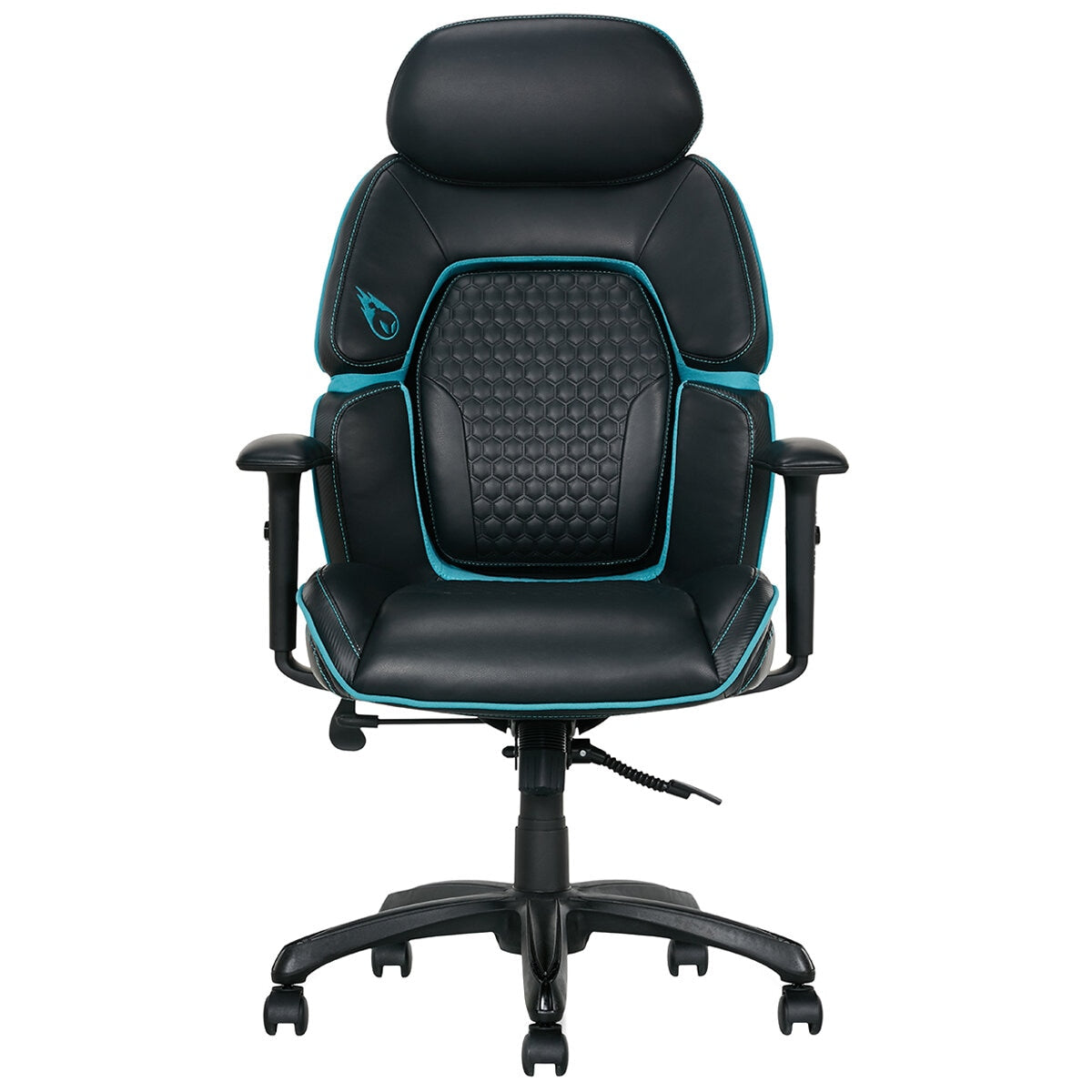 DPS Gaming Chair With Adjustable Headrest Black - SuperSaverAU - view 1