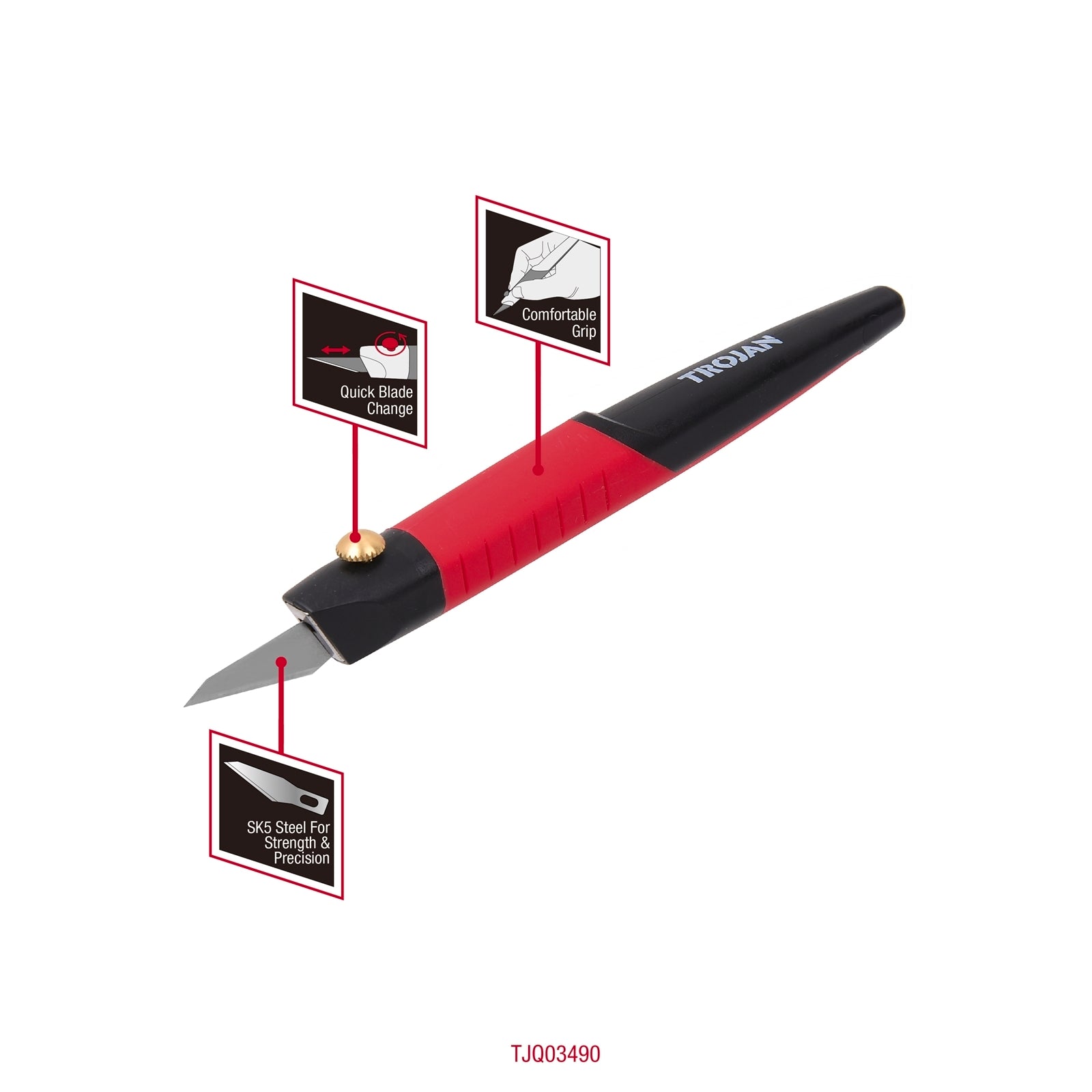 Trojan 140mm Scalpel Knife