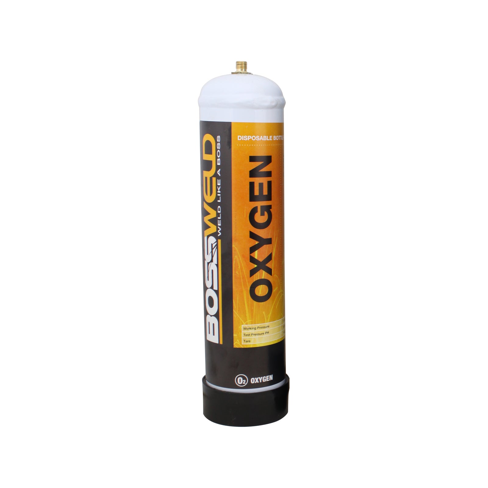 Bossweld 950ml Oxygen Disposable Gas Bottle