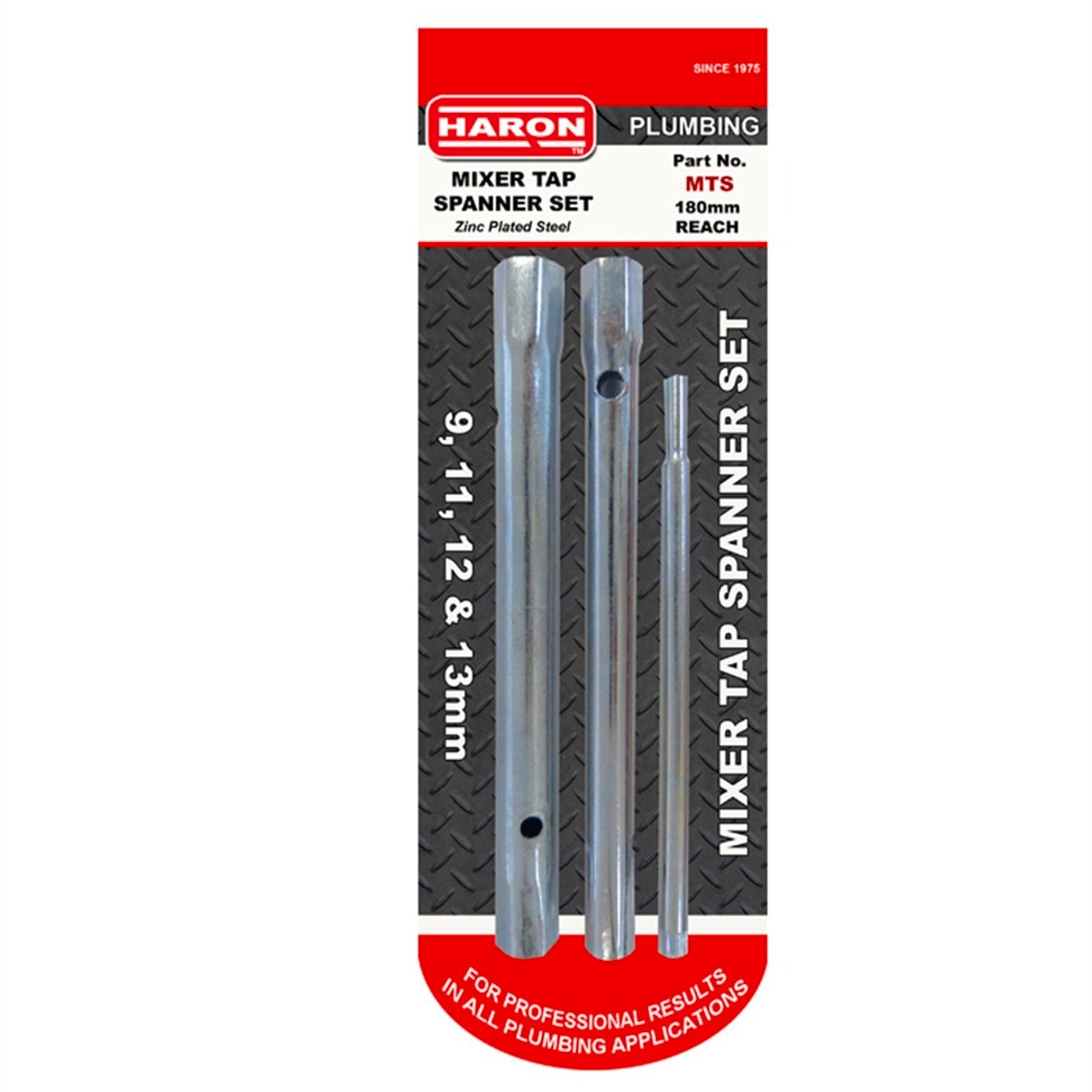 Haron Mixer Tap Spanner Kit for Under-Sink Access - Steel