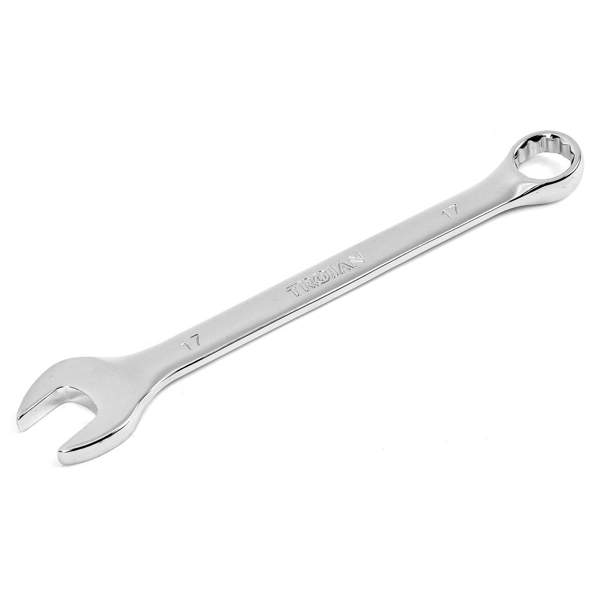 Trojan 17mm Combination Spanner, Chrome Vanadium, 12 Point Ring End