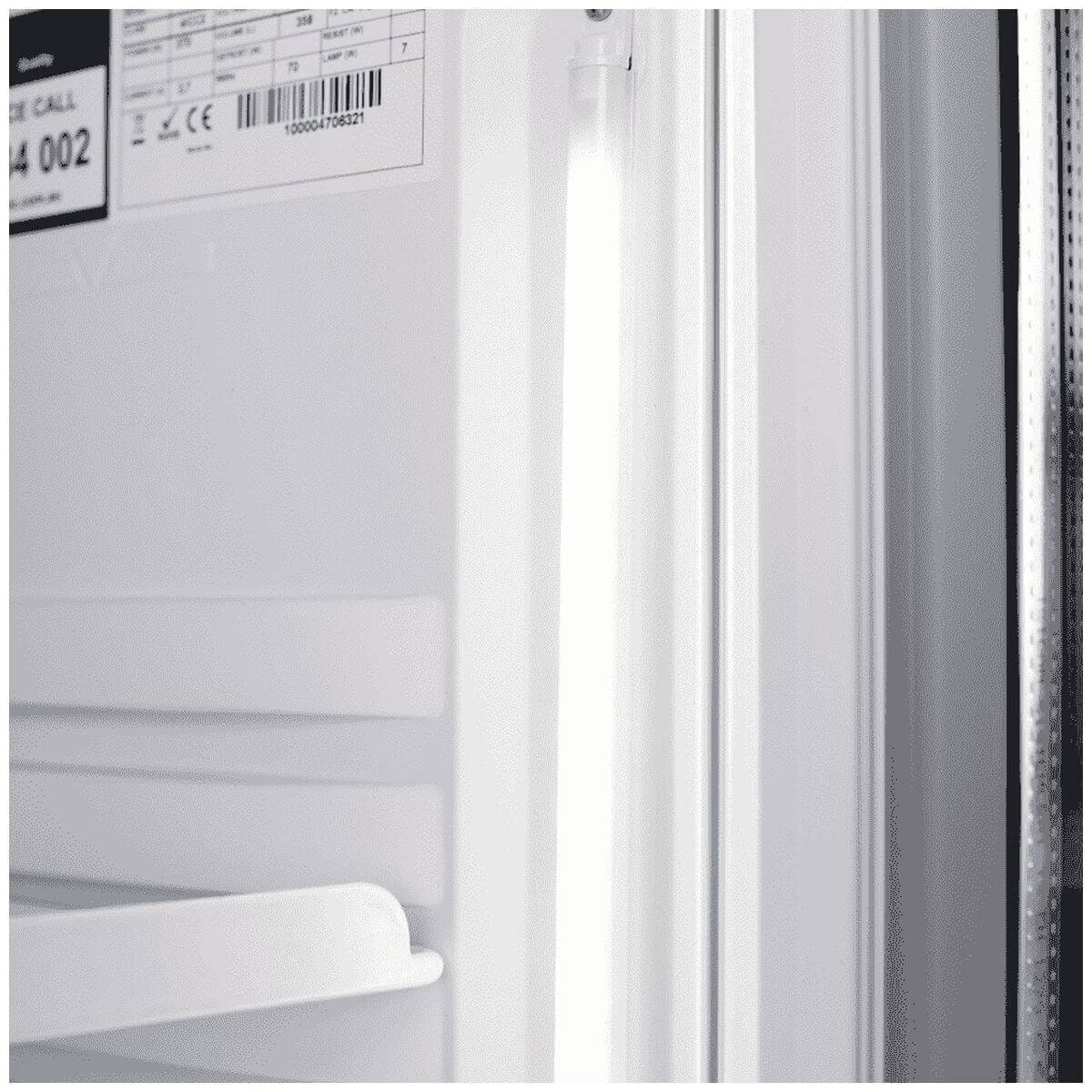 Bromic 372L Upright Display Chiller - Flat Glass Door, Fan-Forced Cooling, Five Shelves - GM0374
