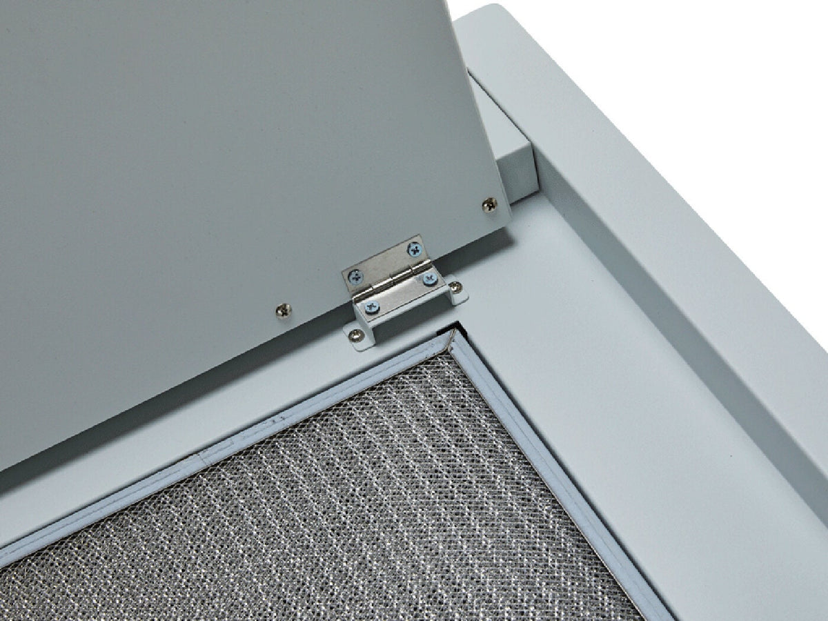 Schweigen 120cm White Ceiling Cassette Rangehood - Twin External Motors, 2 Mesh Filters - SCC1200W-SP2PAK