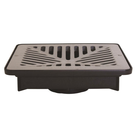 Everhard Easydrain Grey Polymer Grate - 257mm x 257mm - Durable Drainage - SuperSaverAU - view 1