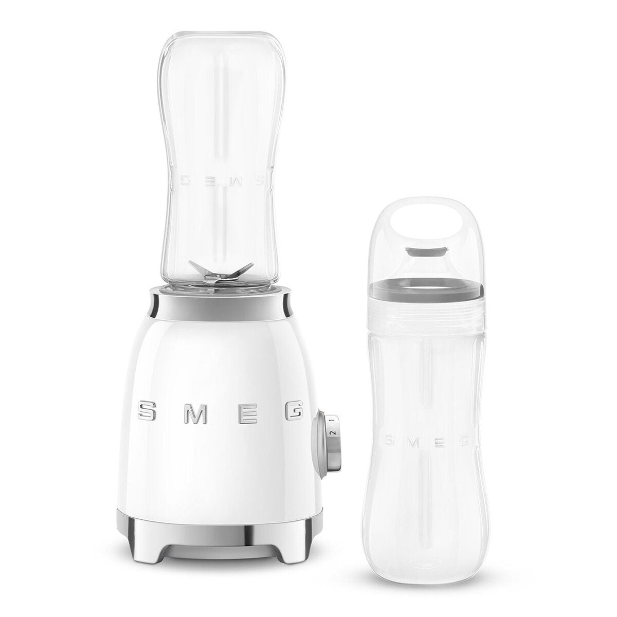 Smeg 50s Style Mini Personal Blender - White - 300W Motor, 1m Power Cord, 1.8kg - PBF01WHAU