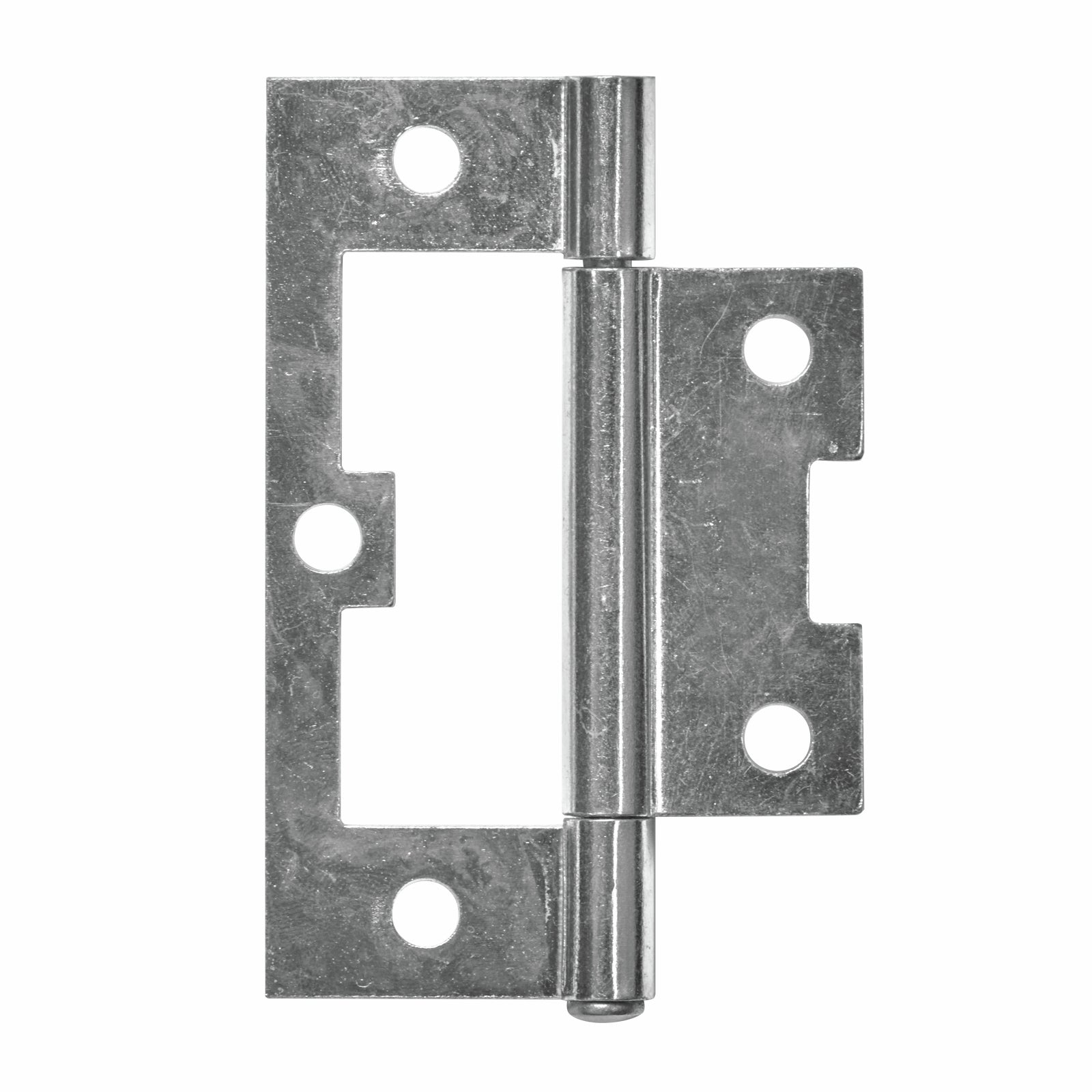 Pinnacle 100mm Zinc Plated Fixed Pin Non Mortise Hinge 2 Pack