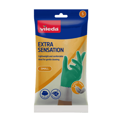 Vileda Ansell Smart Sensation Gloves - Small, Extra-Thin Reusable Gloves