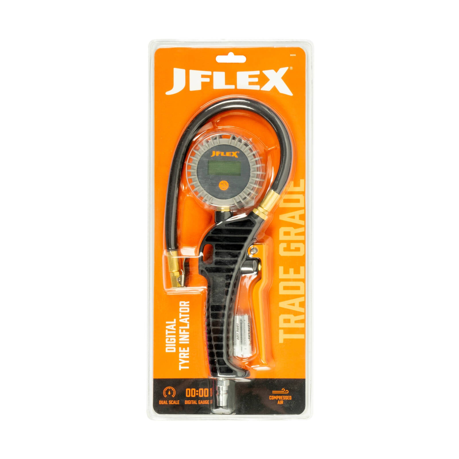 JFLEX Digital Tyre Inflator with LCD Display, Nylon Body