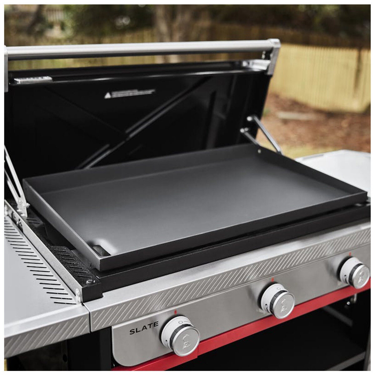Weber Slate Three Burner Griddle 76cm LPG - Carbon Steel Cooktop - Snap-Jet Ignition - 1500421