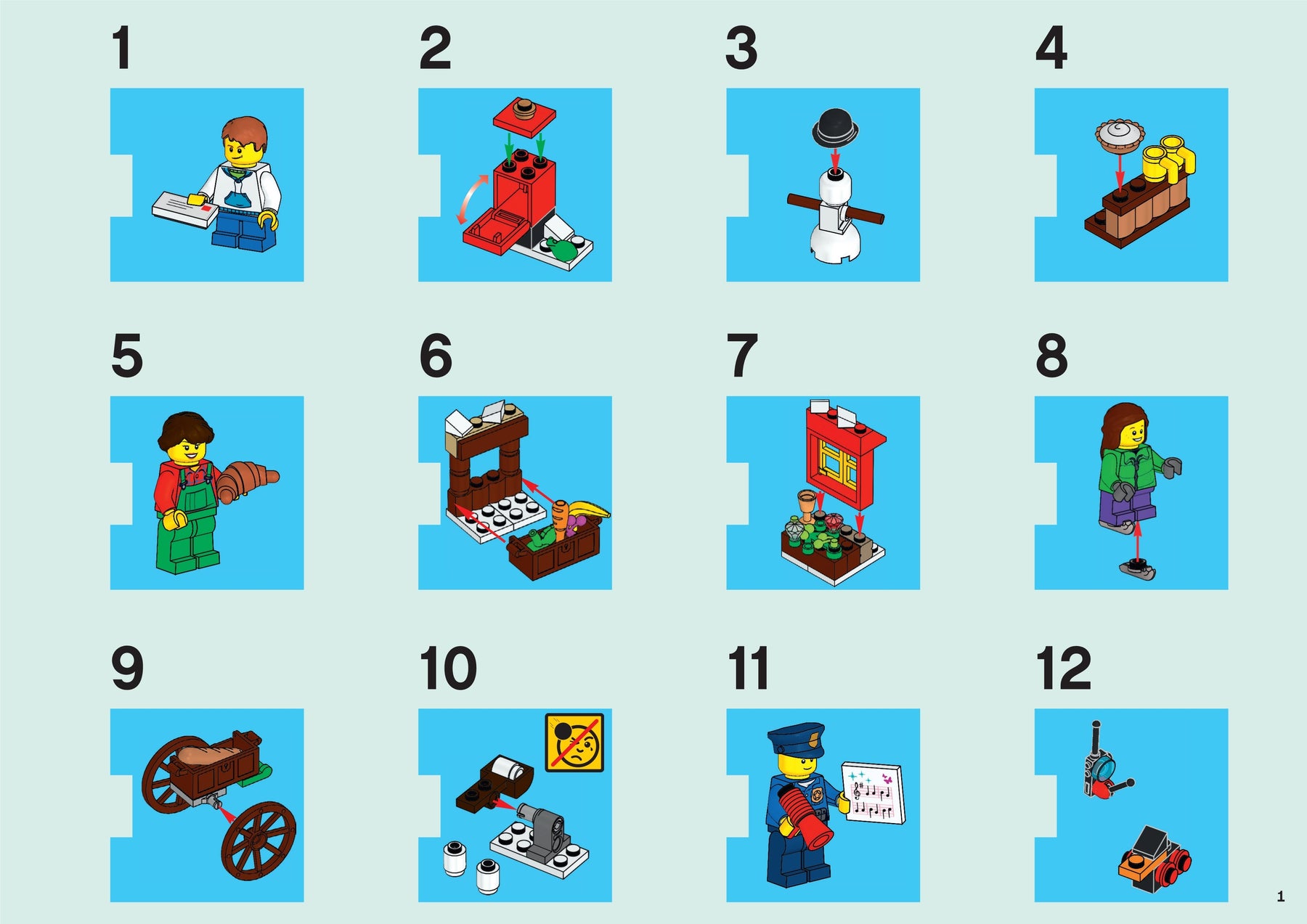 LEGO 60063 City Advent Calendar: Christmas Fun! - SuperSaverAU - view 1
