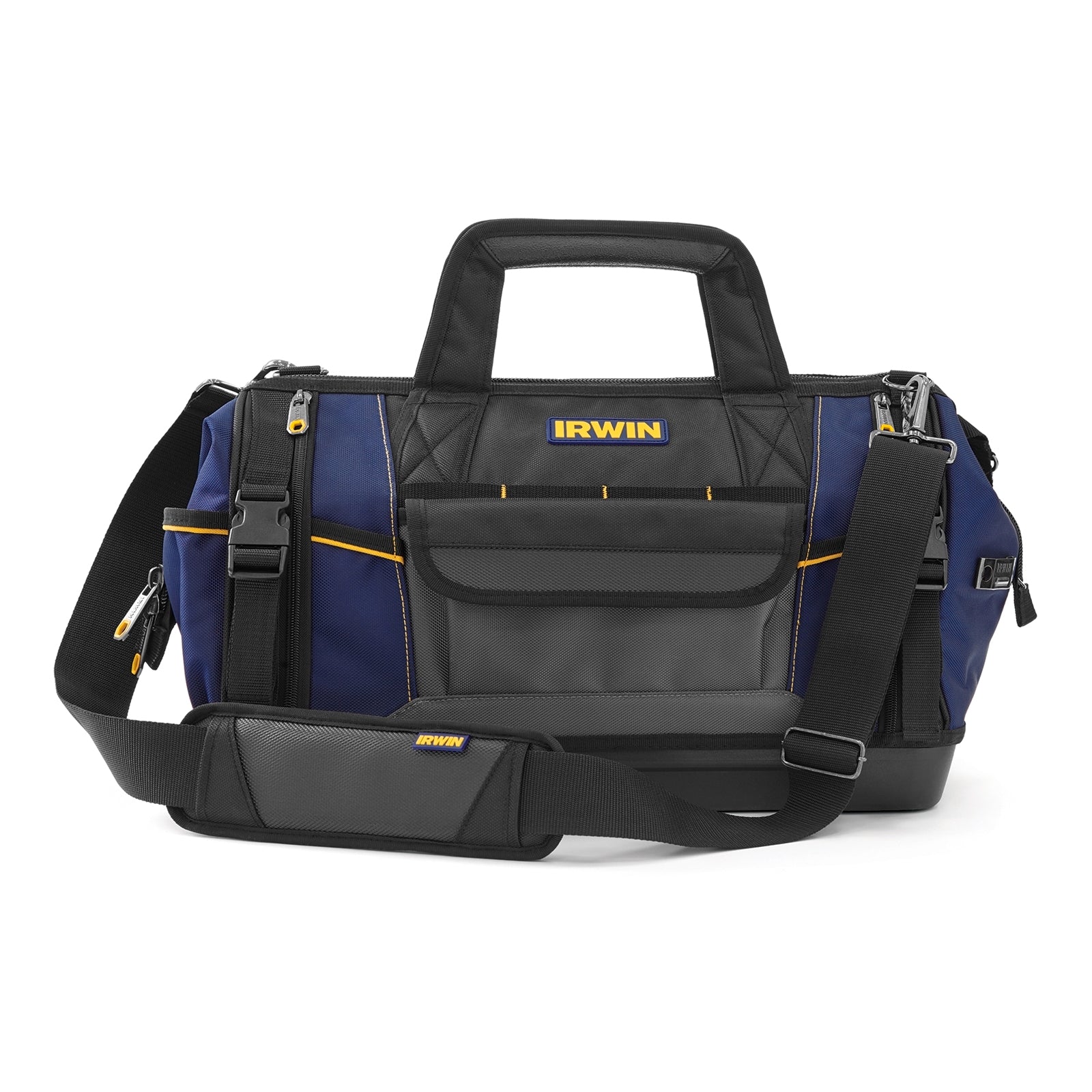 IRWIN 450mm Pro Plus Tool Bag, 21 Pockets, Tape Holder, Pass-Through Compartment