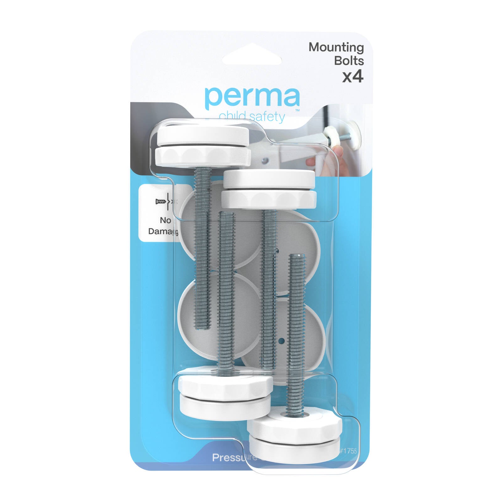Perma Child Safety Gate Rotary Pressure Mounting Bolts - 4 Pack