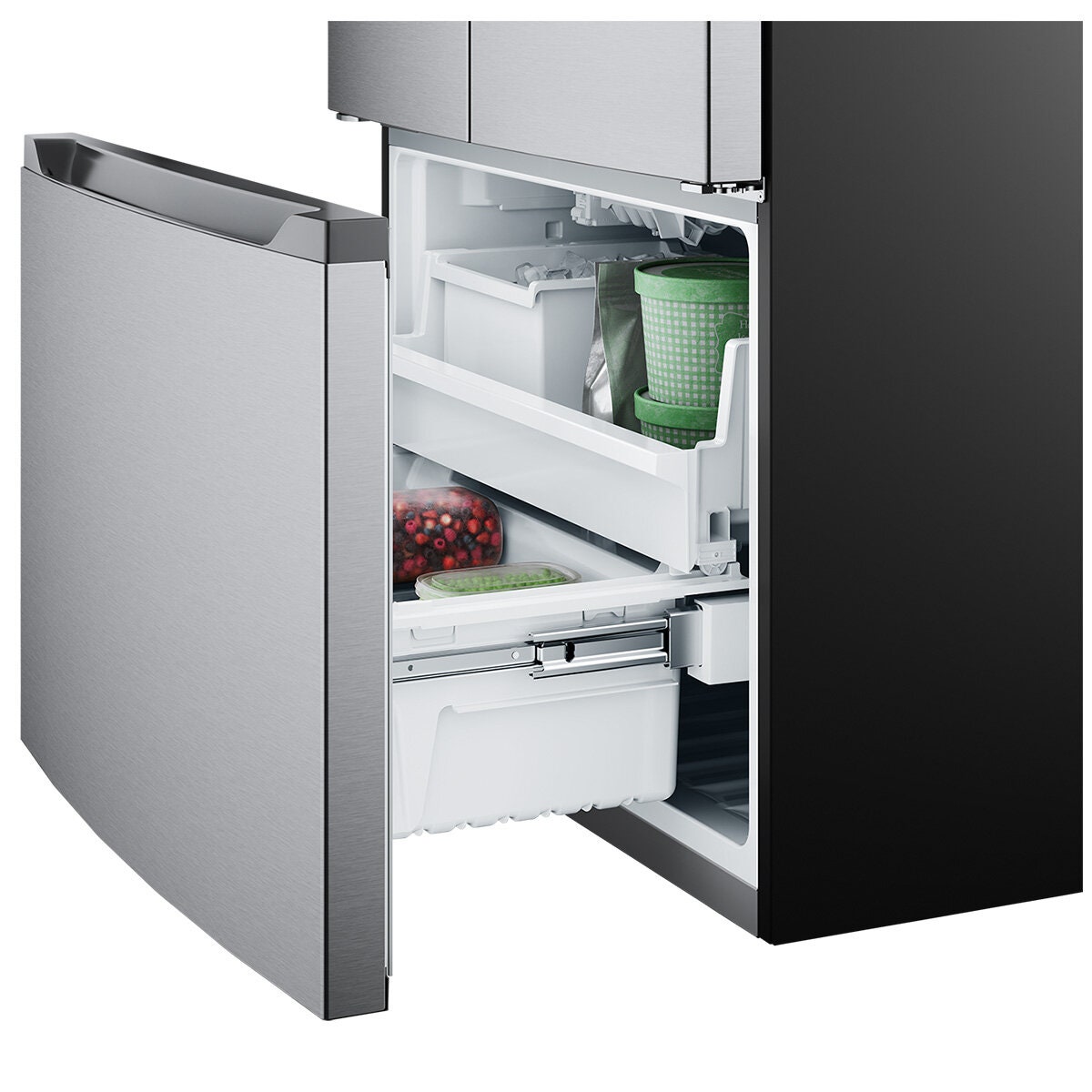 Westinghouse 565L French Door Fridge - Silver, Water Dispenser, Automatic Ice Maker - WHE5650SD