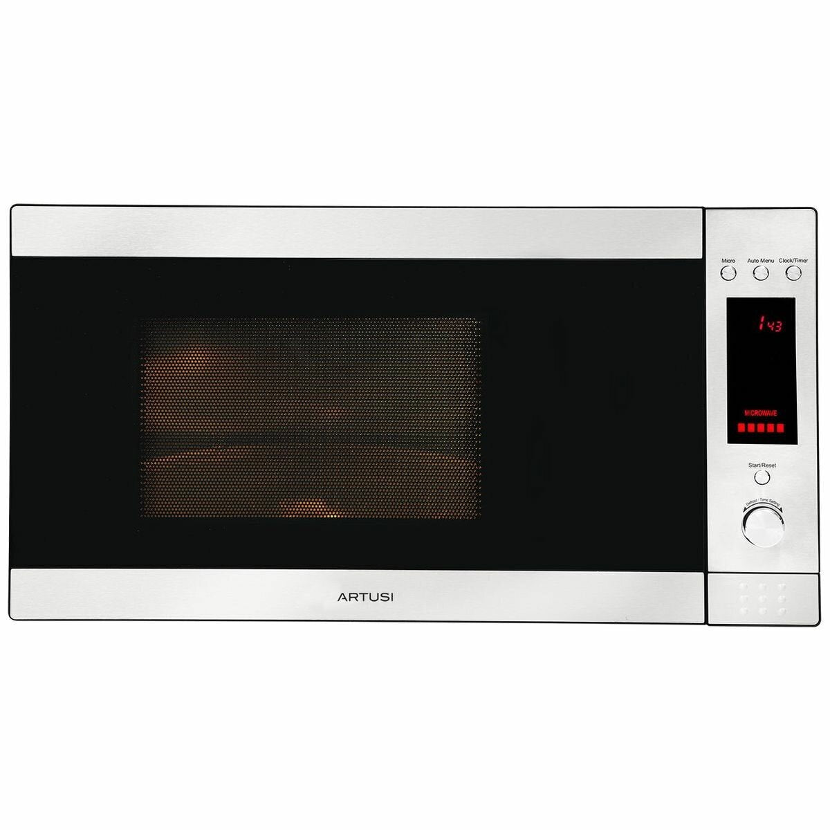 Artusi 31L freestanding convection microwave oven - 900W, stainless steel, grill, auto cook - AMC31X