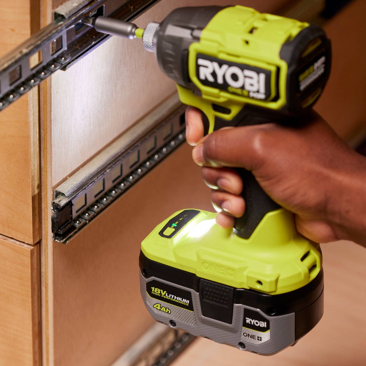 Ryobi 18V ONE+ HP Brushless Impact Driver 2 x 4Ah Battery Kit R18XID242B