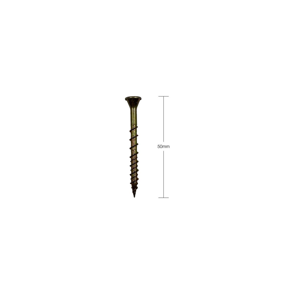 Simpson Strong Tie 10 x 50mm Zinc Yellow Subflooring Screw 500 Pack - Easy Start - Reduced Torque - SuperSaverAU - view 5