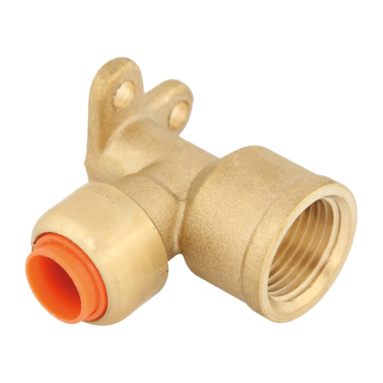 SmarteX-COPPER 15 x 15mm Female Lugged Elbow, Lead Free Brass Push-Fit