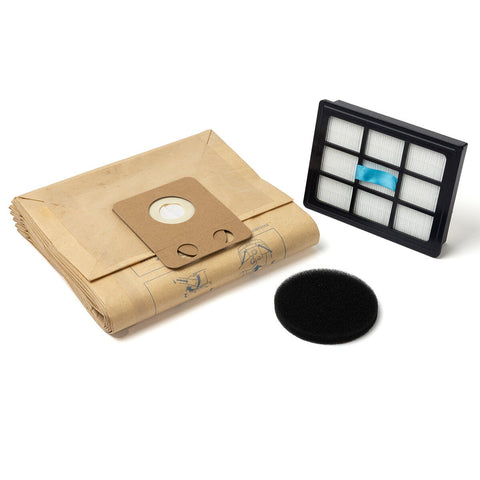 Nilfisk VP300 and VP400 light maintenance kit - 5 dustbags, HEPA filter and micro pre-filter - 107421454
