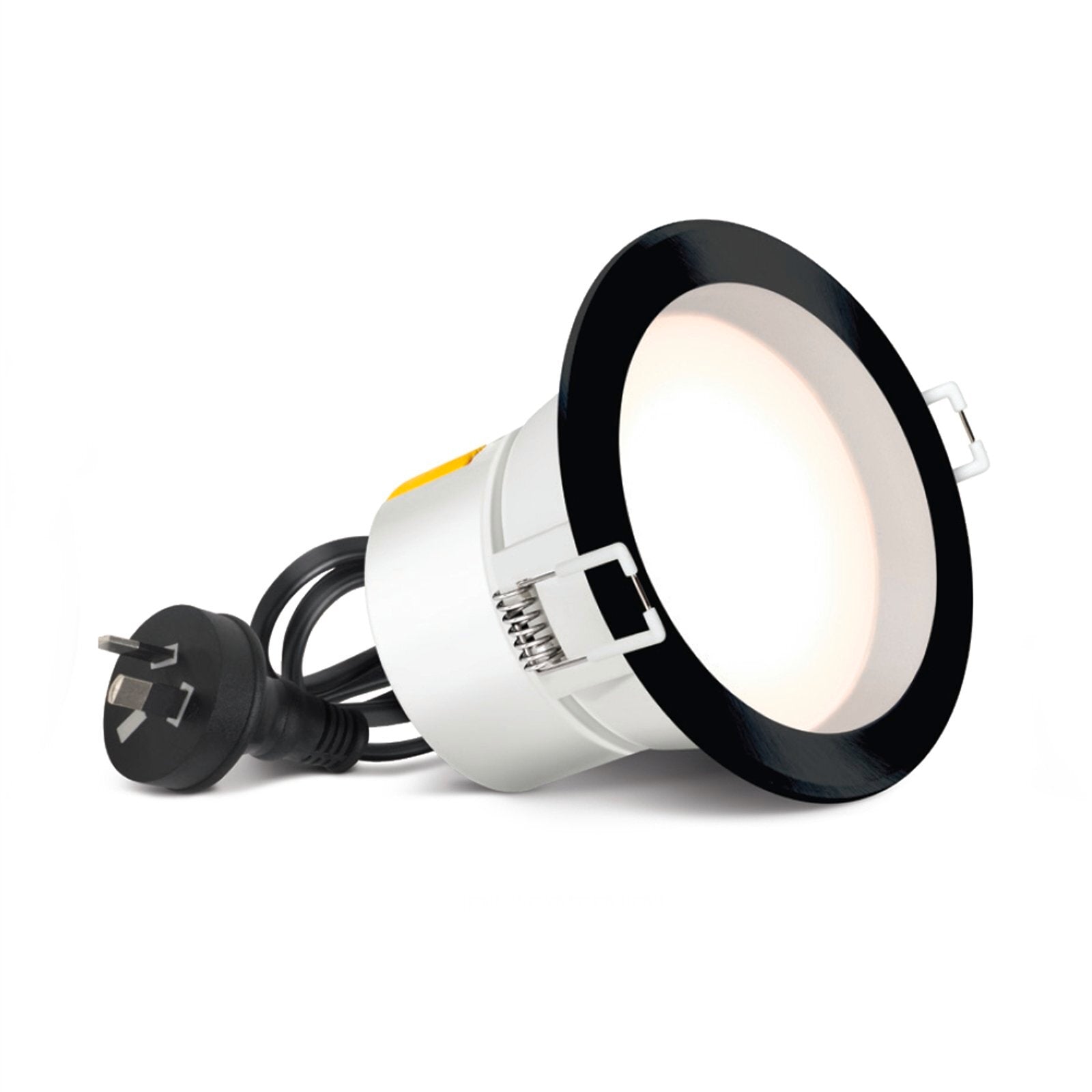 HPM DLI 90mm Colour Changing 7W Dimmable LED Downlight Black DLI90TRIBL