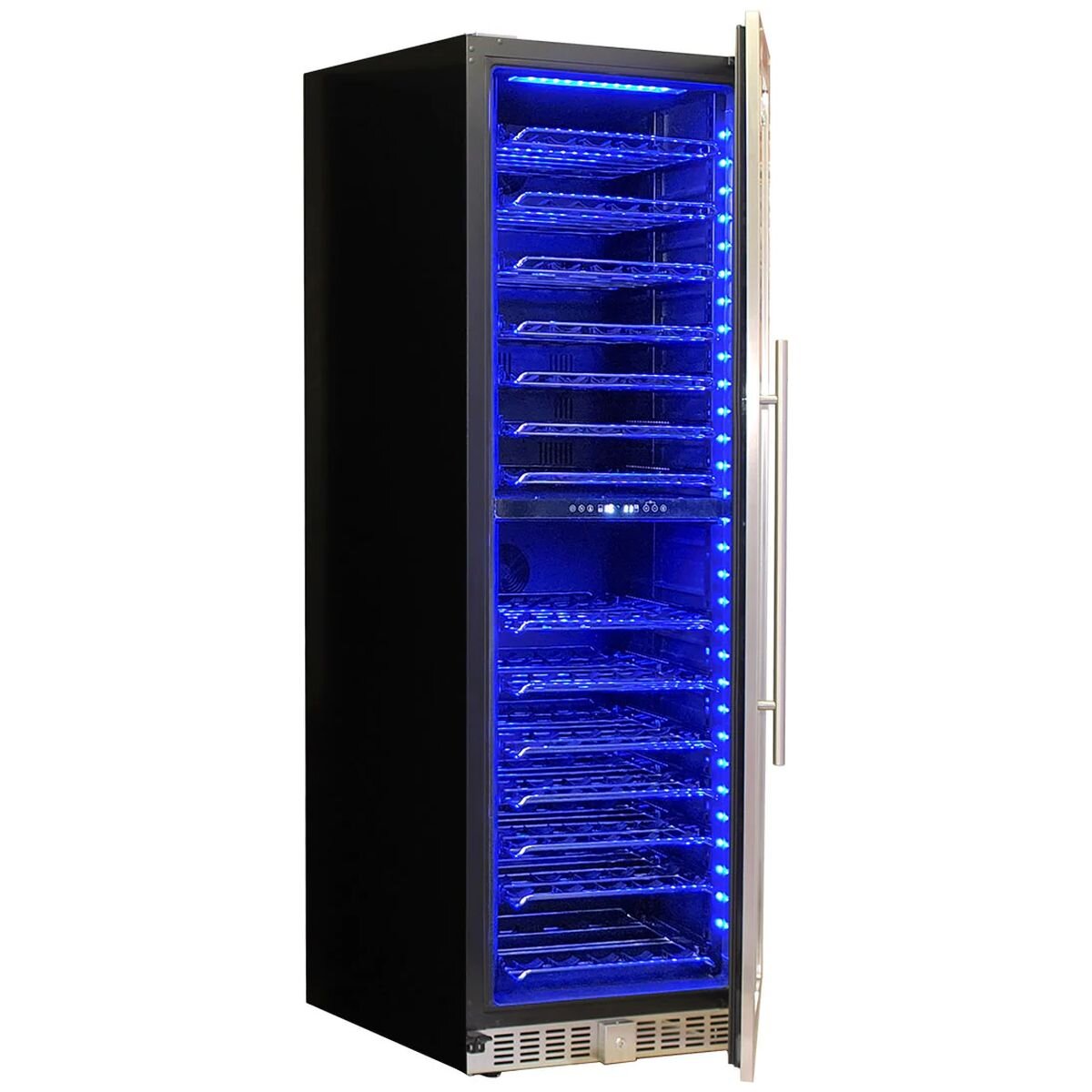 Schmick Upright Dual Zone Glass Door Wine Refrigerator - Stainless Steel - Front Venting - BD425D