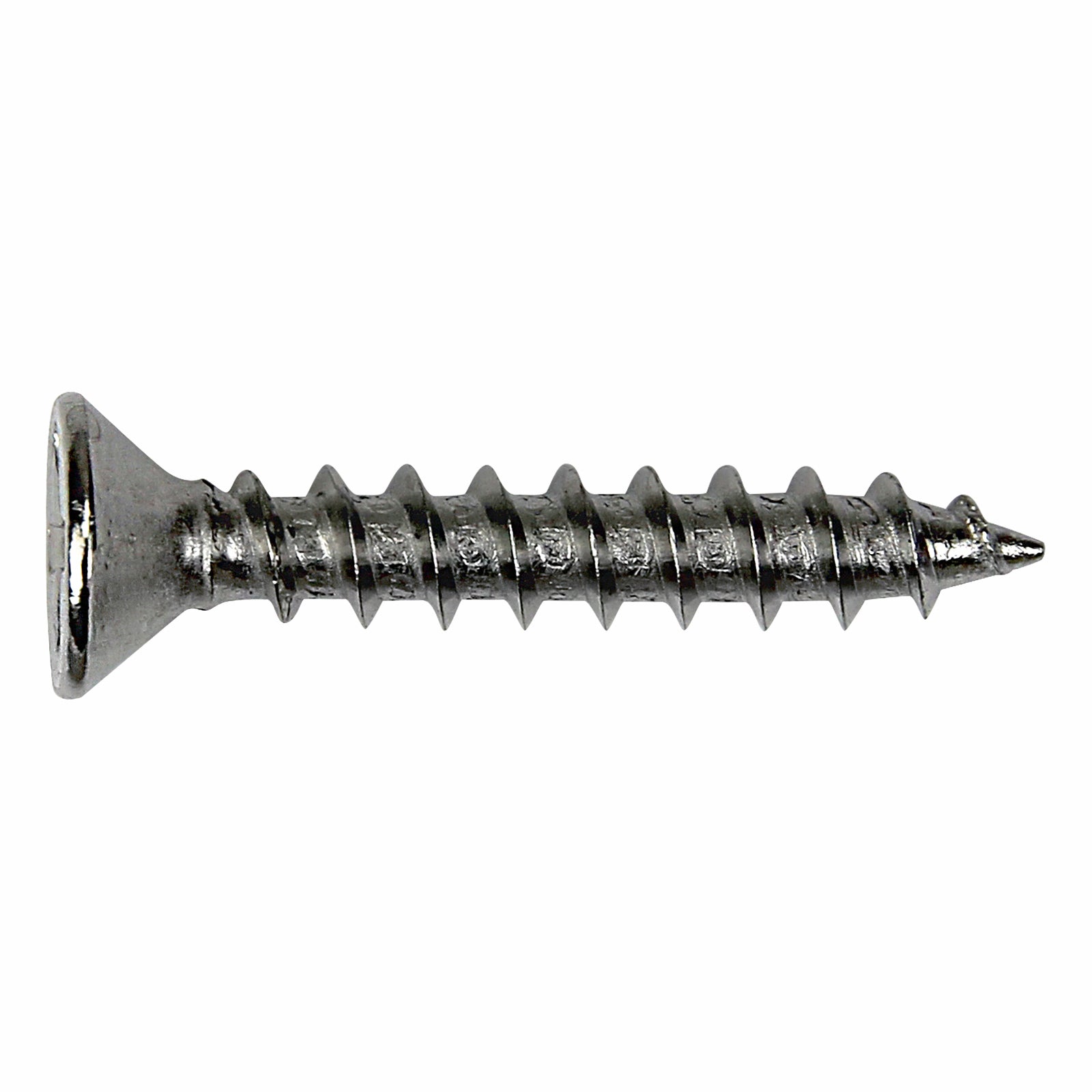 Otter 8 x 25mm Satin Chrome Hinge Screws Countersunk - 16 Pack