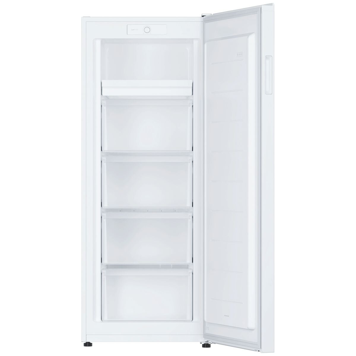 Haier 300 Series 169L Upright Freezer - White, Four Drawers, Manual Defrost, Reversible Door - HVF170VW