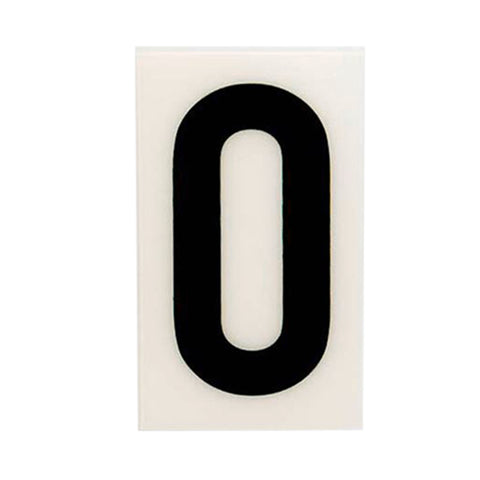 Sandleford 60mm White Self Adhesive House Letter O, Gloss Weather Resistant Polycarbonate