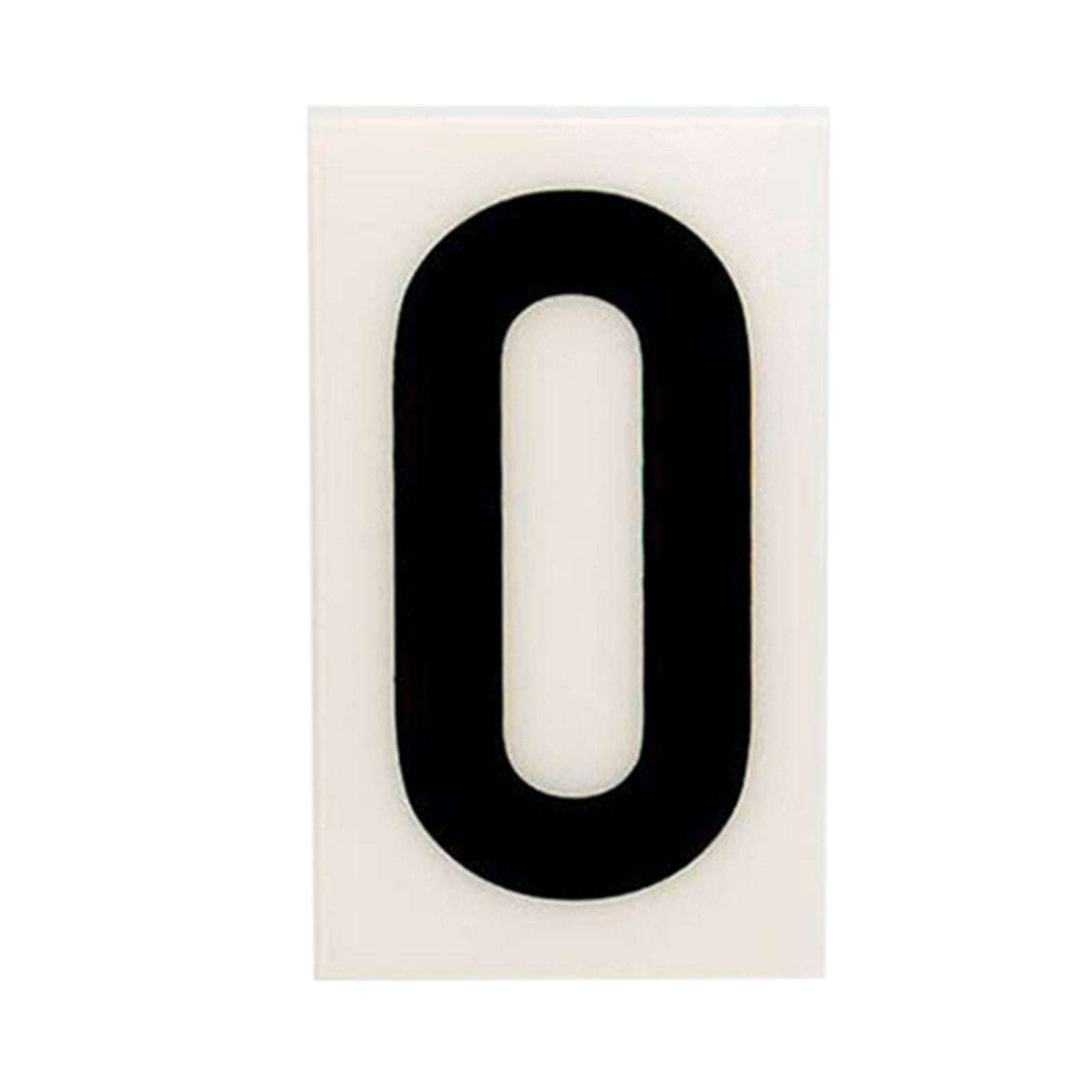 Sandleford 60mm White Self Adhesive House Letter O, Gloss Weather Resistant Polycarbonate