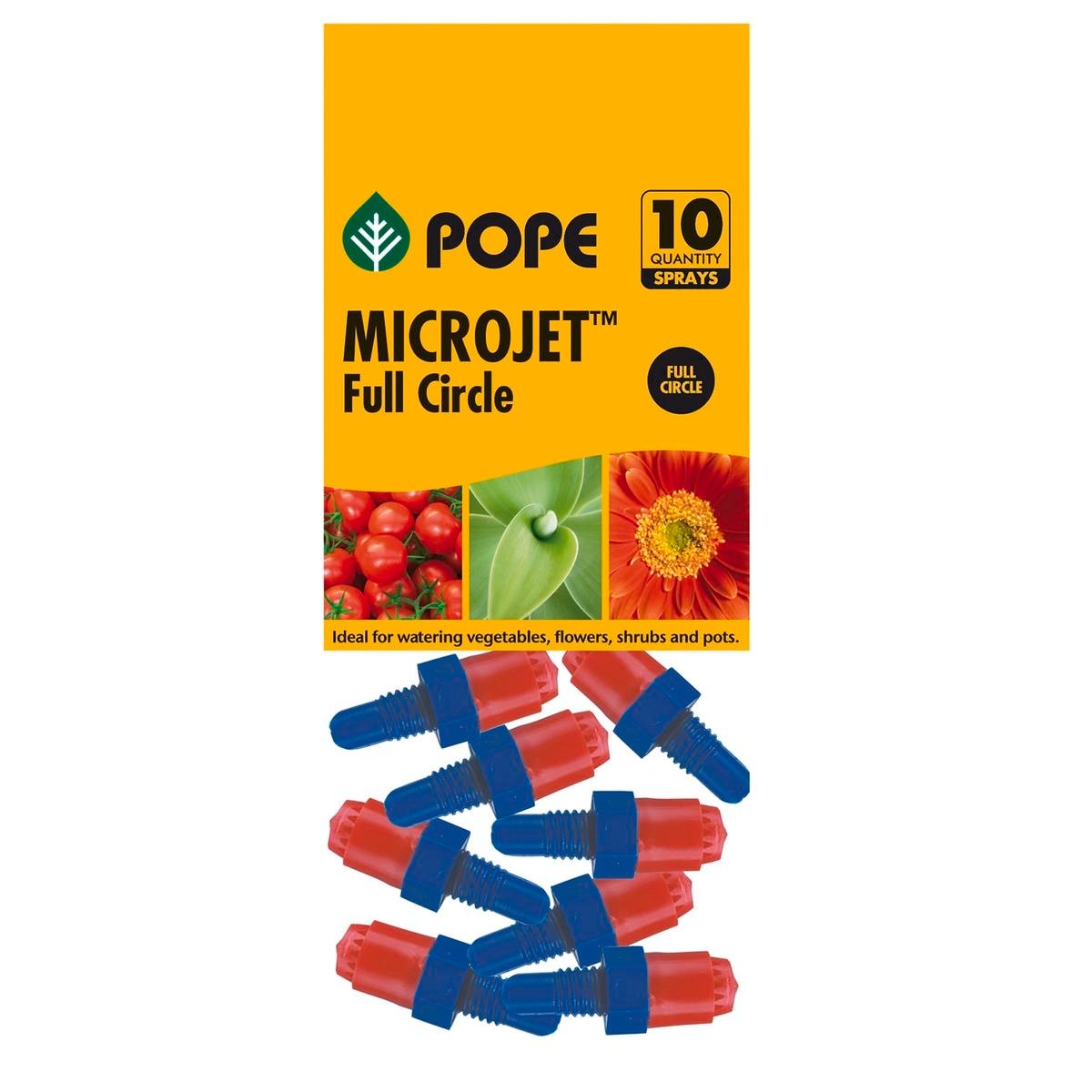 Pope Micro Full Circle Jet Spray 10 Pack Black 40L/h Above Ground