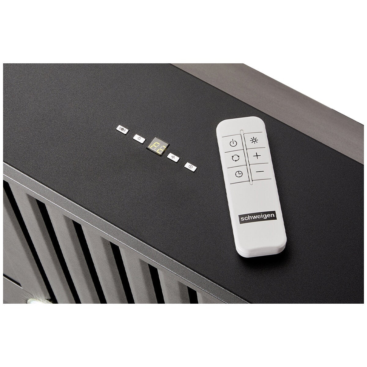 Schweigen 120cm Wall Mounted BBQ Rangehood - Black, 3200m³/h, Single External Motor - CL7372BSEPAK