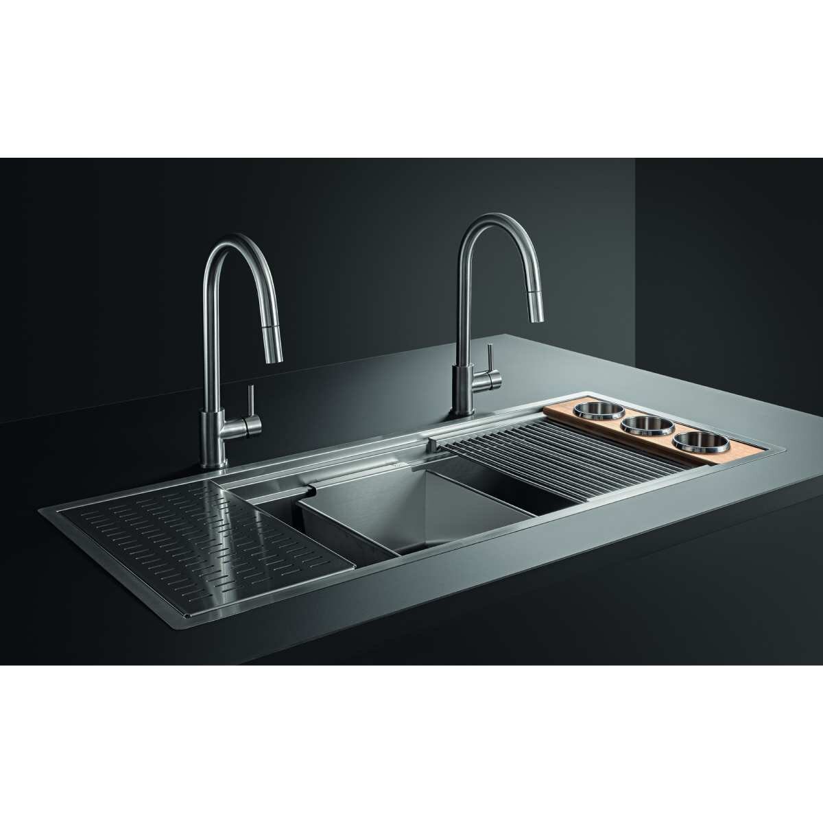 Artinox Planum XL Draining Surface - Silver Stainless Steel Finish, 250mm x 450mm - VPB2545
